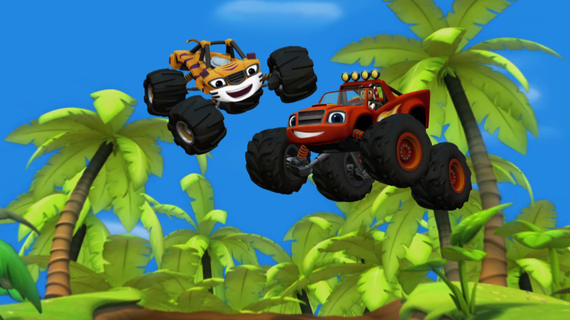 Blaze and the monster trucks by Mario Kart Go