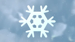 S4E12 Snowflake extreme close-up
