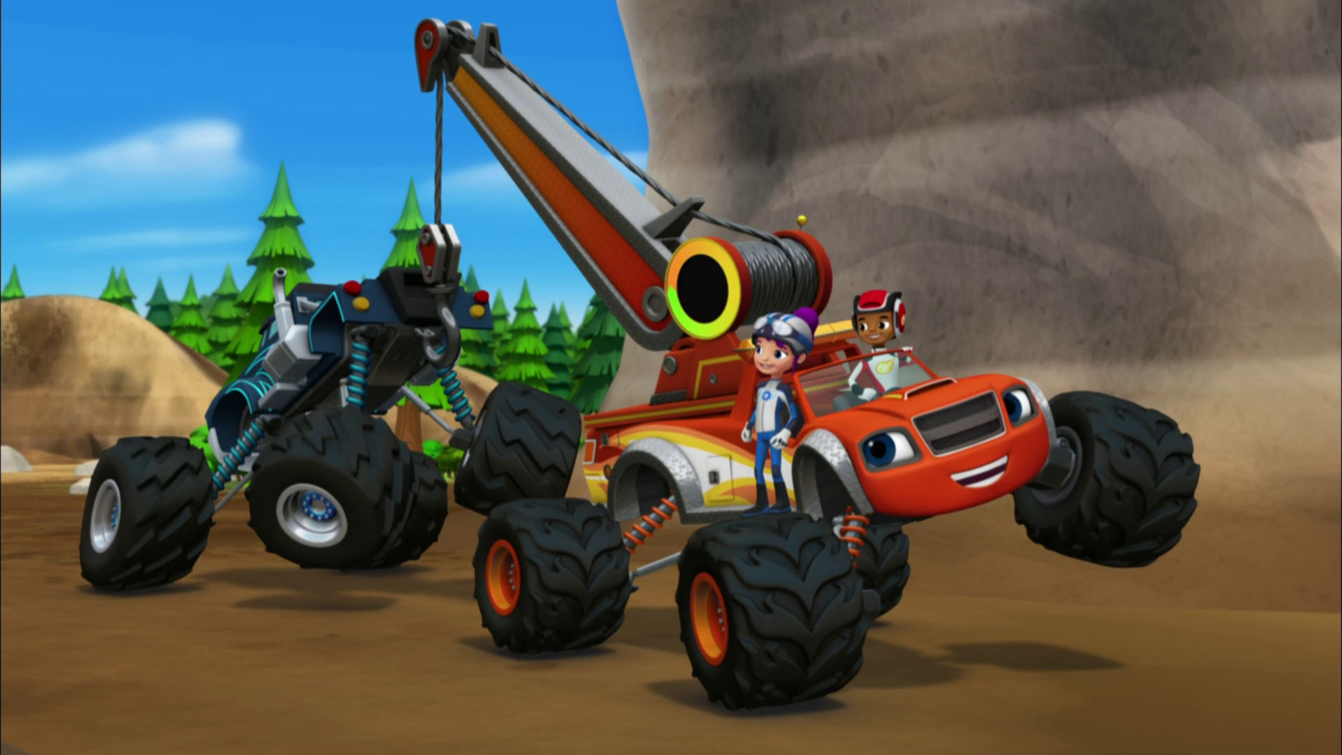 tow truck blaze and the monster machines