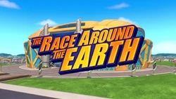The Race Around the Earth title card