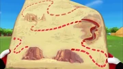 Blaze, AJ and Starla found a map that leads to the Bouncing Bull RaceTrack.