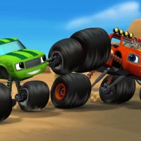 blaze and the monster machines team truck challenge