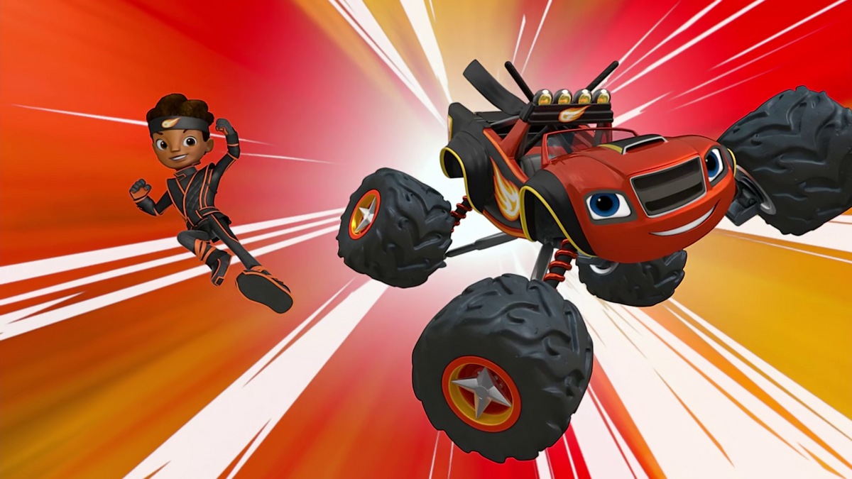 Nickelodeon Launches "Blaze and the Monster Machines" on October 13, 20. Blaze a