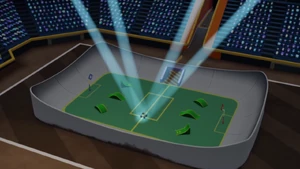 S1E11 Giant Truckball court