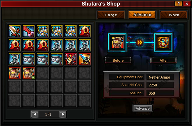 Shutara's Shop, Bleach Online User Wiki