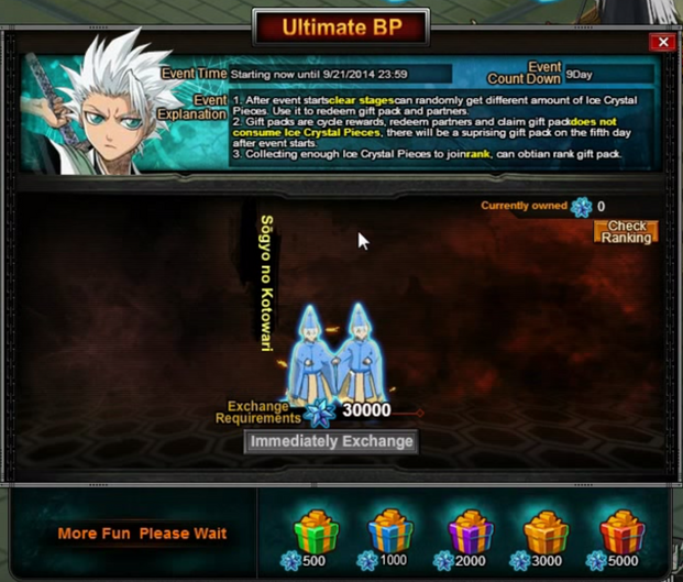 Ultimate Charge, Bleach Online User Wiki