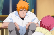 Ichigo demands to know what Hebi is doing here.