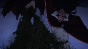 Yhwach arrache Mimihagi du corps du Roi Spirituel