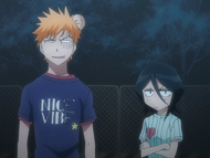 Ichigo is disgusted by the greed of the Demi-Hollow.