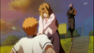 Ichigo gets choked by his mother