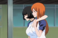 Orihime takes Kyōko to the nurse.