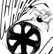 Ichigo fires a Getsuga Tenshō with his Fullbring.