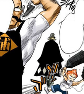 50Urahara's crew prepares.png (174 KB) Jinta smashes a surveillance bug as Urahara leaves.