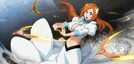 Orihime wearing her Quincy Blood War garb.