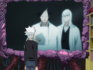 Ukitake and Akon inform Hitsugaya that Yui is a clone.