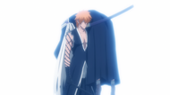 Ichigo arrives in the real Karakura Town.