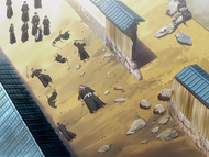 Marechiyo and other Shinigami defeated by the Bount.