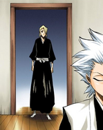 Hitsugaya brings Izuru to see Rangiku.