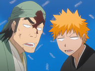 Ichigo and Ganju criticize Hanatarō's name as boring in unison.