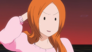 Orihime apologizes to Riruka.