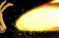 Renji fires Hikotsu Taihō from his true Bankai, Sōō Zabimaru.