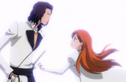 Starrk membawa kembali Orihime.