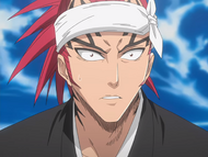 Renji is shocked by Aizen's request for him to hand over Rukia.