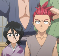 Young Renji with Rukia