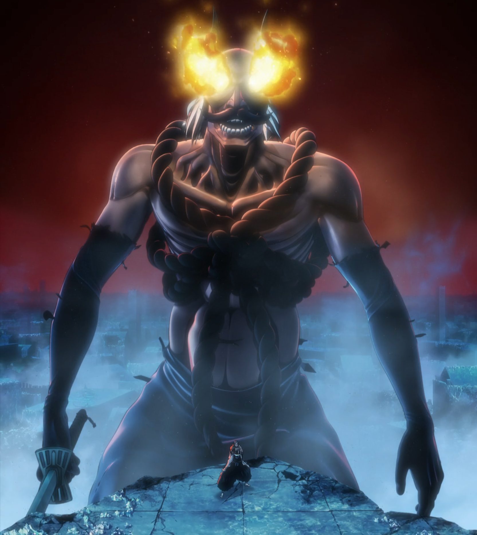 Totally a bleach reference in hells paradise even though some ppl say it isn't he reminds me a lot of kenpachi : r/bleach