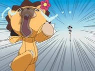 Ryō chases Kon after discovering that he can talk.
