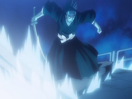 Ichigo stops Renji from killing Uryū.