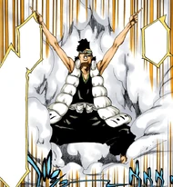  bombastically appears before Ichigo and Renji.