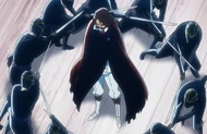 Yhwach is protected from the Divine Soldiers by The Wind.