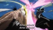 Byakuya y Kenpachi golpean a Yammy