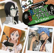 Ulquiorra, Grimmjow, and Orihime on the cover of the second volume of the third Bleach B Station session.