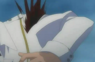 Uryū's arm is cut.