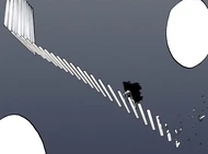 Yhwach climbs up newly-formed stairs.