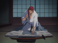 Renji receives an order late at night.