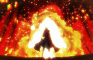 Haschwalth is incinerated by Itsukase Tokaba: Yakenohara.