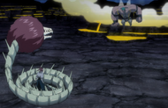 Renji faces off against Garogai.