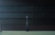 Rukia searches for clues in Byakuya's office.