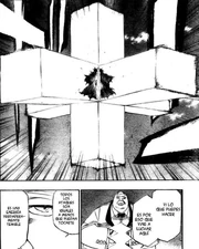 Baraggan es encerrado en una barrera de Kidō