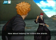 Ichigo encounters Renji Abarai.