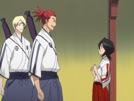 Renji reveals that the advanced class will be practicing fighting Hollows.