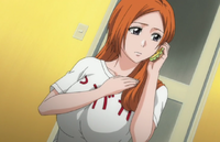 Orihime habla con Sado