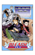 Karin, Ichigo, and Sado on the cover of Chapter 9.