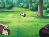 Tatsuki survives Yammy Llargo's Gonzui.