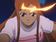 Orihime uses Koten Zanshun against Yoshi.