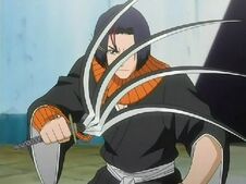 Ayasegawa-Yumichika-Shikai-Fuji-Kujaku-Zanpakuto-Bleach-Sword-split