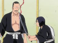 Kon accidentally heals a Shinigami with Hanatarō's Zanpakutō, Hisagomaru.